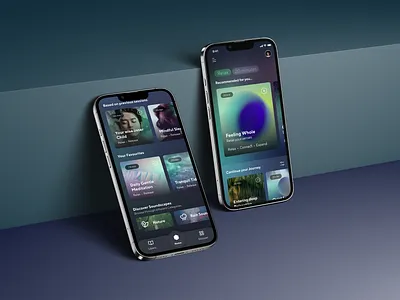 Health & Wellness App : Sound healing acoustic app design health healthcare interactive interface ios meditation mindfulness mobile sound ui vibration wellness