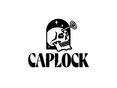 Caplock branding door edible eye graphic design key label logo logo design magic mushrooms mushroom packaging retro shrooms skull trip vintage