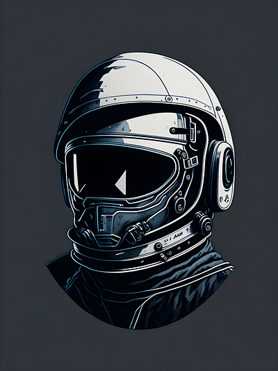 Space Person artistic exploration astronaut galaxy graphic design illustration