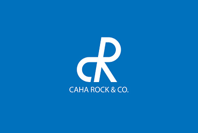 CR logo. Caha Rock & Co. branding business cr graphic design illustration logo minimal monogram vector