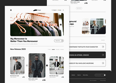 BINGO FASHION WEBSITE DESIGN design figma graphic design ui ux webdesign