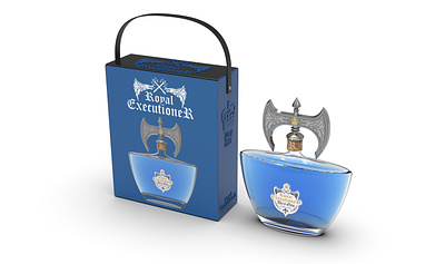 Royal Executioner Gin 3d bottle design brand identity branding liquor package design packaging