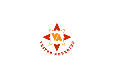 Vasthu Acharya branding business design direction illustration logo minimal monogram vasthu vastu vatau vector