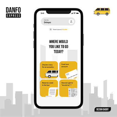 Danfo App Concept branding graphic design logo ui