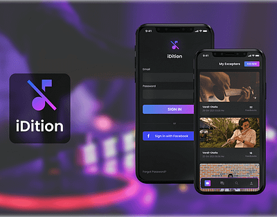 iDition 3d android app animation bluetooth branding dark mode design graphic design illustration ios app iot logo minimal mobile app modern motion graphics music sound ui vector
