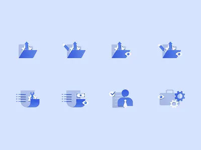 Paper cut Icons icon icondesign iconset illustration minimal papercut papericons ui visual design