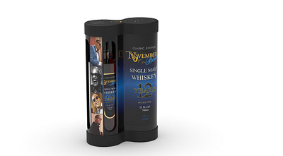 November Blues 12Y Single Malt Whiskey 3d bottle design brand identity branding liquor package design packaging