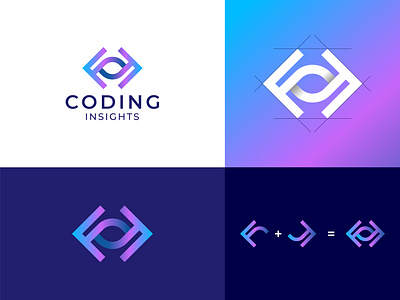 CODING INSIGHTS branding design graphic design illustration logo typography