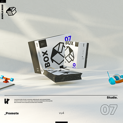 Box 3d branding design graphic design logo typography