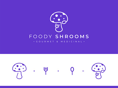 FOODY SHROOMS branding design graphic design illustration logo typography