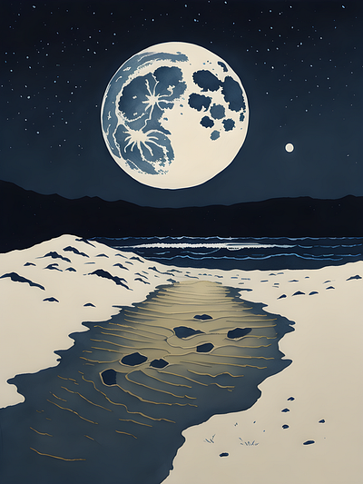 Moon Night art community graphic design illustration