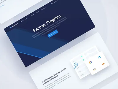 Secureframe - Partner Program Landing Page illustrations landing page web design website