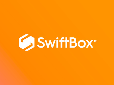 SwiftBox - Logo Design 📦 box brand identity design branding cargo creative logo design identity logo monogram movement negative space parcel s send ship shipment startup swift