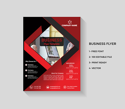 Business Flyer Design Template business corporate cover flyer poster