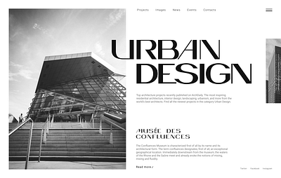 Urban Design city design typography ui urban ux web website