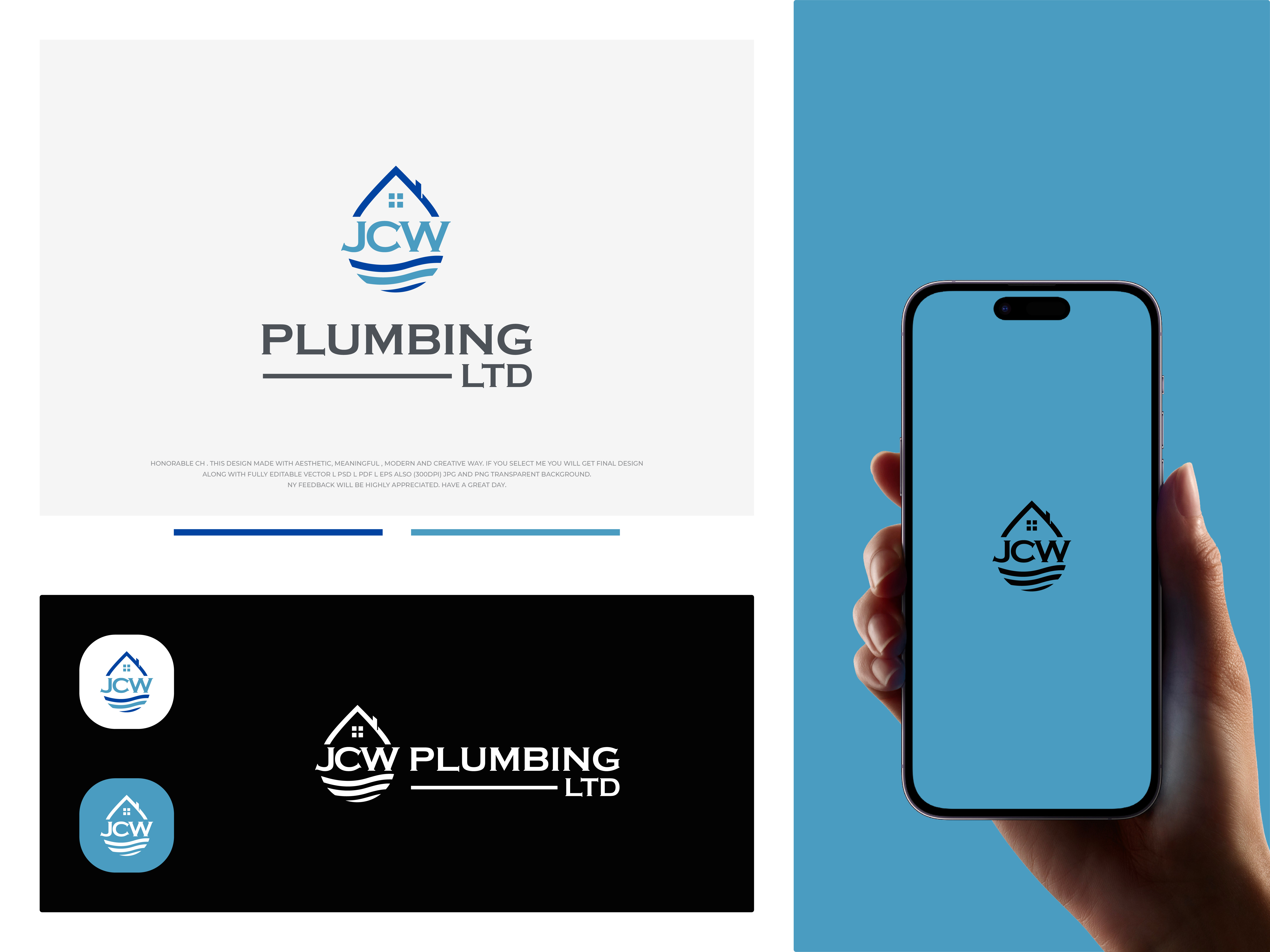 Plumbing Service Logo Design - Branding best plumbing logo brand identity branding graphic design heating logo design logo logo designer logos plumbing business logo plumbing logo plumbing logo design plumbing logo ideas plumbing service