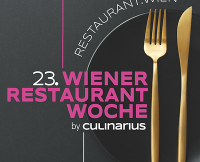 POSTER DESIGN & SOCIAL MEDIA – Wiener Restaurant Woche design graphic design logo typography