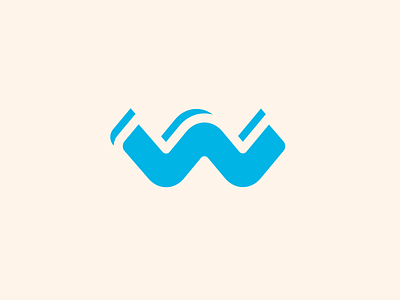 Wavy W Letter Initial (For Sale) branding buy logo friendly vibe geometric letter initial lettermark logo logo for sale minimal minimalism minimalist modern proffesional ocean premade logo simple unused logo w letter water wave wavy