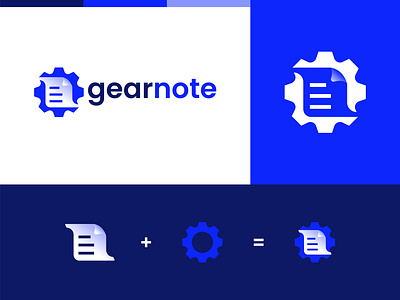 GEARNOTE branding graphic design illustration logo typography