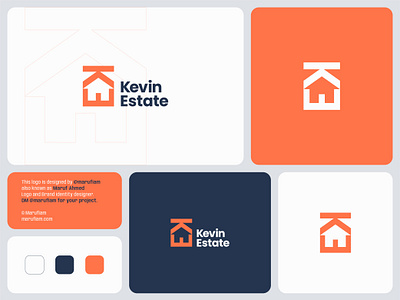 Real Estate logo by Marufiam adobe illustrator branding creative logo design flat logo house logo illustration letter logo logo design branding logo designer logo mockup logo presentation marufiam minimalist logo design modern logo modern minimalist logo negative space logo orange real estate real estate logo