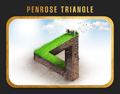 Penrose Triangle 3d design graphic design manipulation