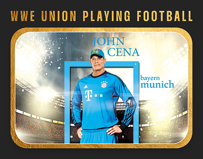 WWE Union Playing Football design graphic design graphics manipulation