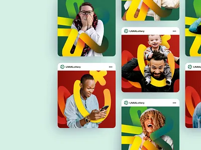 Engaging branding for the Lincs & Notts Air Ambulance Lottery air ambulance branding bright charity colourful design fun game instagram interacting logo looping lottery photos social media posts vector win