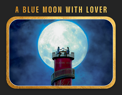 A Blue Moon With Lover design graphic design graphics