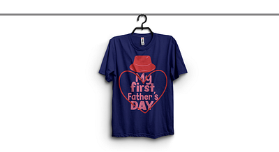 My First Father's Day apparel art cloth clothing dad daddy effect fabric fashion fathers gift love massage papa quote style text type wear wish