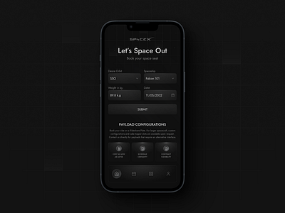 SpaceX Commercial Rocket Seat Booking UI Design 🚀-Part -1 3d animation branding graphic design motion graphics spaceapp spacex ui uidesign