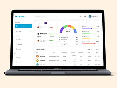 Client Status Dashboard Website Design app branding client ranking web client status website design design figma graphic design ui ux
