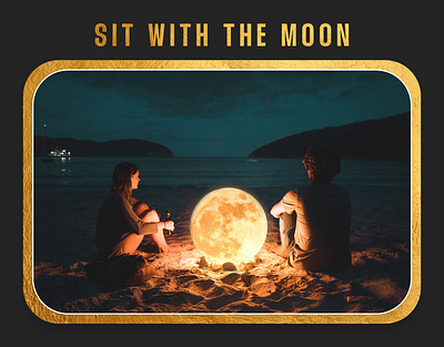 Sit With The Moon design graphic design graphics