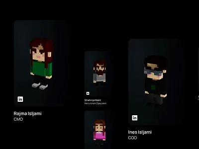 Shard Labs - Employee character illustration 3d adobe artwork blockchain branding character character design design digital art followthearrow graphic design identity illustration pixel pixel art studio direction studiodirection voxel