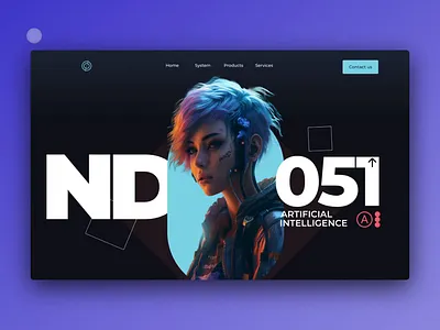 ND-051 - Design Exploration animation framer header landingpage parallax react native uiux