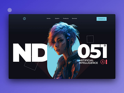 ND-051 - Design Exploration animation framer header landingpage parallax react native uiux