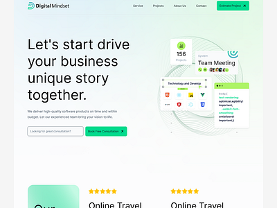 Digital Mindset - Website Redesign autolayout components design figma ui ux website redesign