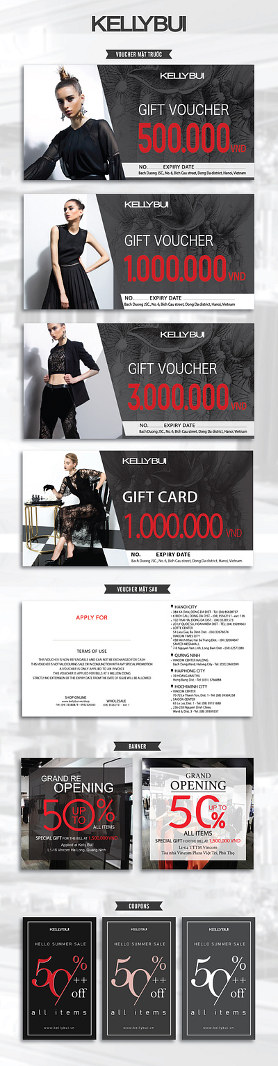 Big sale and voucher fashion brand design graphic design illustration