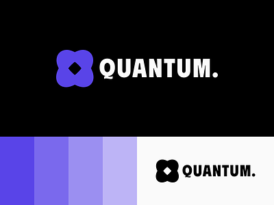 Quantum - Logo Exploration branding color palatte design figma figma design illustration investment venture logo logo typography