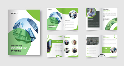 Corporate Company Profile brand identity branding company company profile design graphic design minimal profile vector