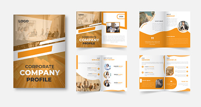 Corporate Company Profile brand identity branding company profile corporate design graphic design illustration minimal vector