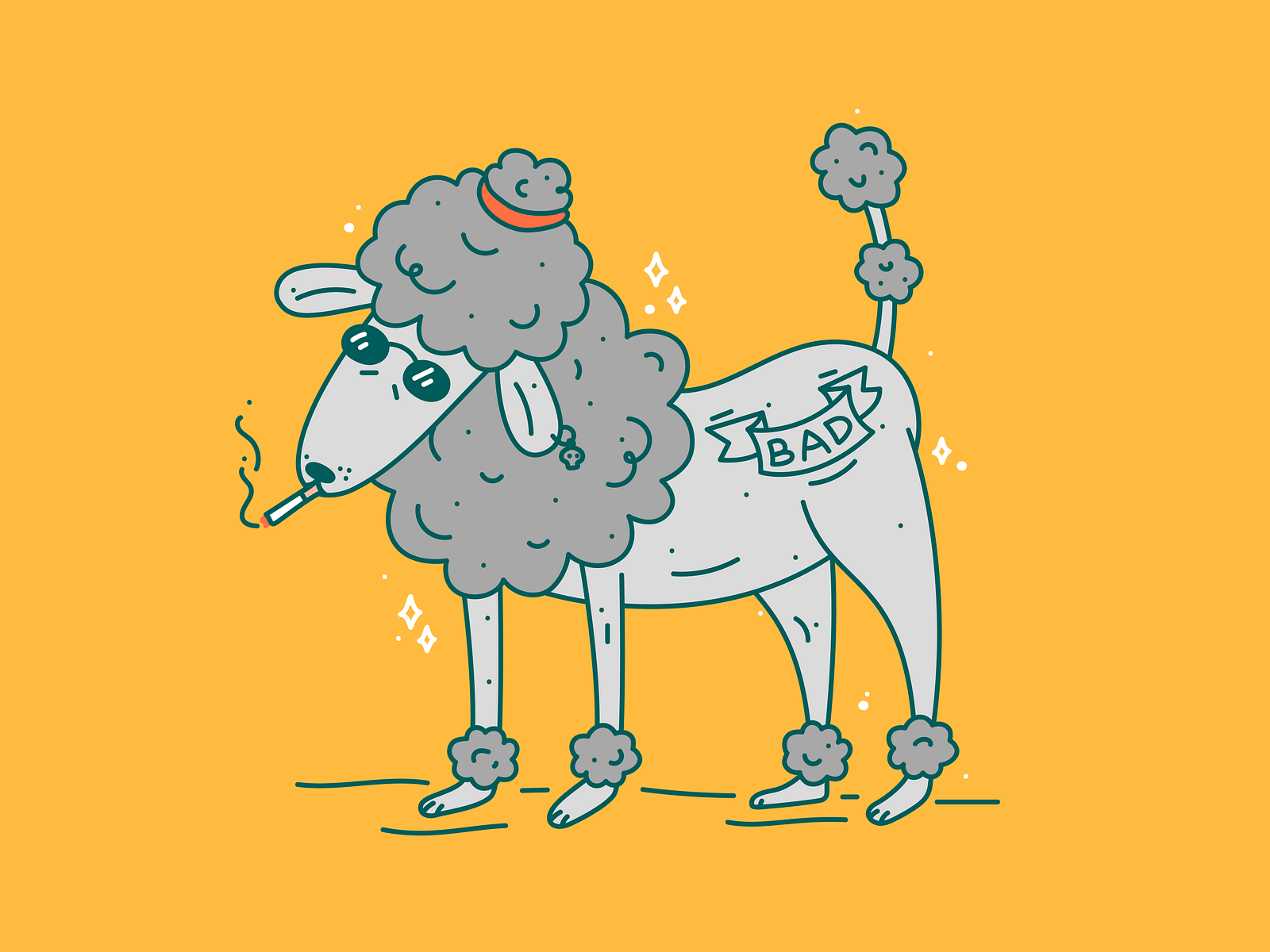 bad-female-dog-by-lexandra-ponomareva-on-dribbble