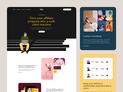 Lefty - Landing Page agency animation bruno card design fashion home illustration landing logo ui ux