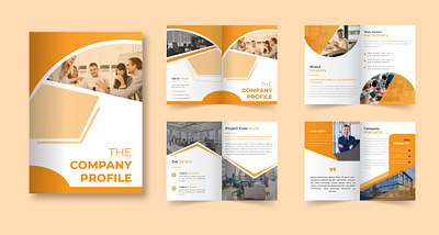 Corporate Company Profile brand identity branding company company profile design graphic design minimal profile vector