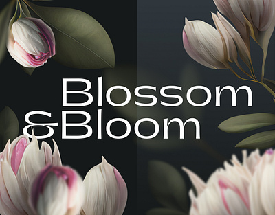 Blossom&Bloom design ui ux web design website