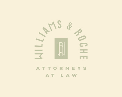 Williams & Roche Branding attorneys brand branding design graphic design identity law firm logo