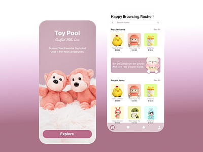 Kids E-commerce Shopping Screen color system toy collection ui uiux designer user experience user interface ux