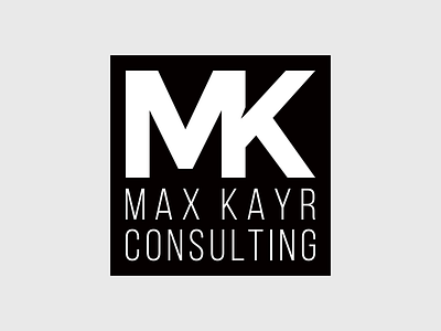Max Kayr Consulting Logo brand brand design brand identity branding business business consultant consulting design graphic design logo logo mark logotype visual identity