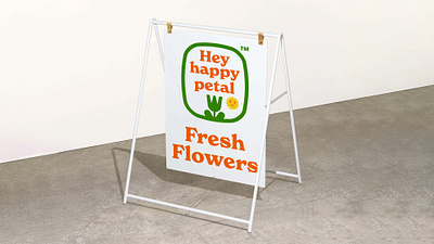 Hey Happy Petal Visual Brand branding flowers graphic design identity illustration logo visual identity