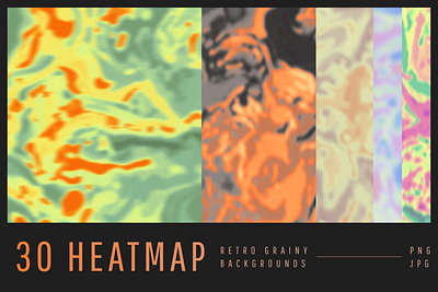 HEATMAP RETRO GRAINY BACKGROUNDS abstract abstraction acid background gradient grainy graphic design heat map heatmap