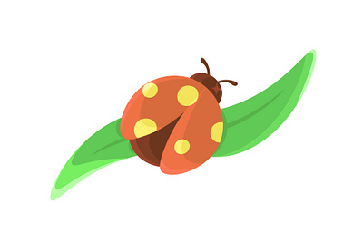 Cute Lady Bug animal graphic design